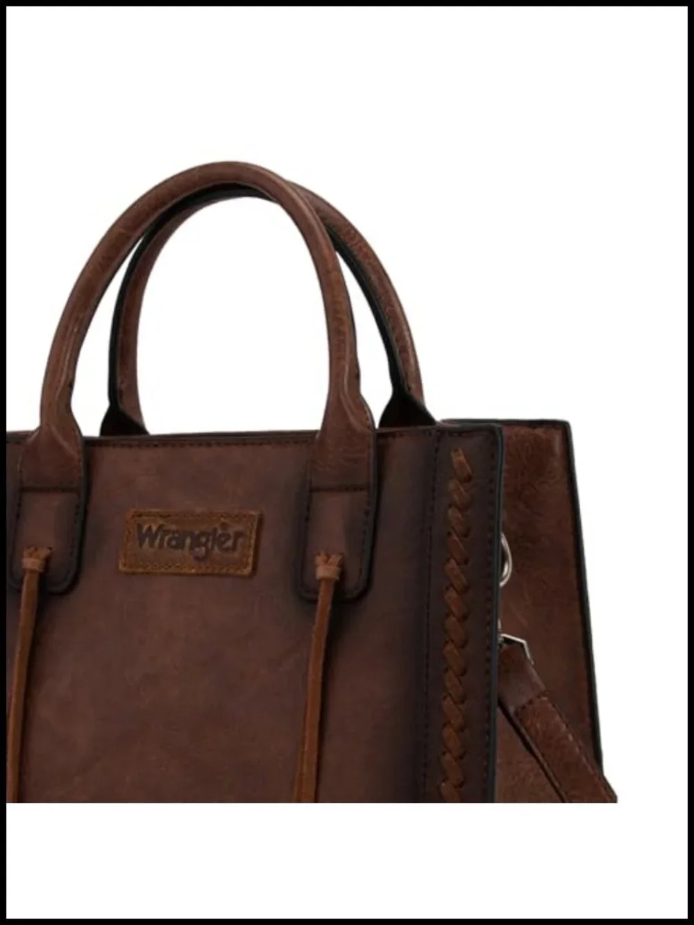 Women's Western Tote Bag with Wallet, Vegan Leather